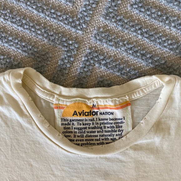 Aviator Nation Boyfriend Rainbow Tee, M - Picture 4 of 9